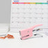 Hand Held Plier Stapler Mini Manual Pink Stapler Metal Handheld Plier Stapler Desktop Cute Staplers No.10 Staples 25 Sheet Capacity for Desk Home Office Supplies(Pink) by XiowDow