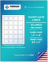 Premium Label Supply Glossy Clear Sticker Square Labels, 1.5” x 1.5", 600 Total Adhesive Labels