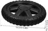 2Pcs Ciieeo Heavy Duty Plate Casters Replacement Wheels for Shopping Carts Rubber Rolling Cart Parts Effortless Shock