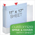 Cardinal 56200 1-Inch Locking Slant D-Ring Binder, 11-Inch x 17-Inch, White