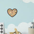 BENECREAT Heart Cork Board, 0.8" Thick Wall Mounted Bulletin Display Board for Brooch Pin Storage, 8x6.7" Home Decor