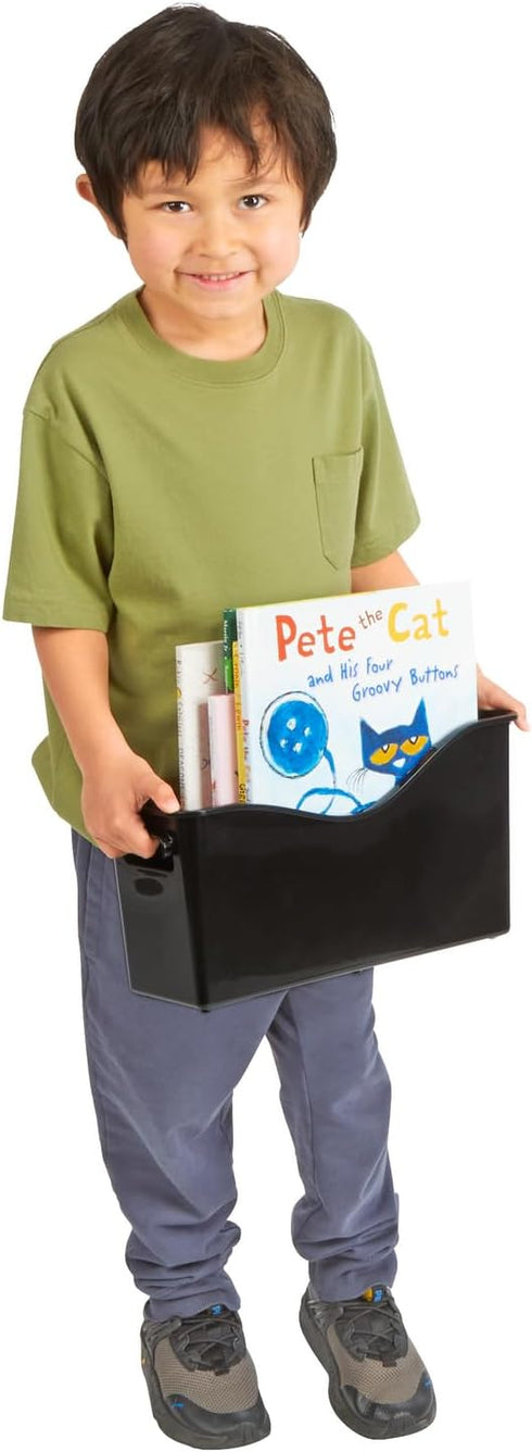Really Good Stuff Easy Carry Book and Binder Holder, Set of 6, Black