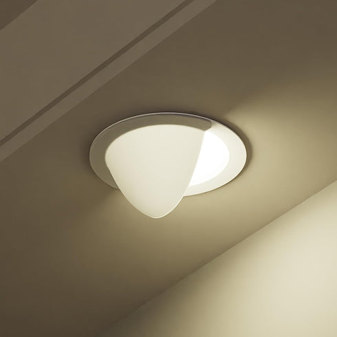 Generic 2 Pack 40% AURAELOS Recessed Light Cover, Can Light Covers Translucent Half Shade Stick-On with Super Strong