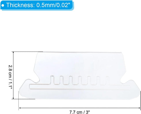 PATIKIL 3 Inch File Folder Labels, 100pcs Tabs with Inserts for Quick Identification Organizer