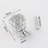Xshelley 10Pcs 40mm Diamond Cut Clear Crystal Glass Kitchen Drawer Door Knob Cupboard Pull Handle Hardware for Bedroom