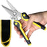 8 Inch Heavy Duty Scissors, Multifunction Shears for Cutting Cable Wires and Cardboard, Straight Snips