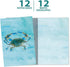 Tree-Free Greetings Blue Crab All Occasion Cards - 12 Recycled Notecards & White Envelopes, Thick Cardstock