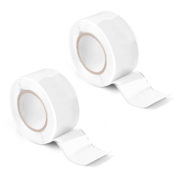 2 Rolls Self-Fusing Silicone Tapes, 1 inch x 10ft, Waterproof Hose Repair Tape for Pipe Leaks Emergency