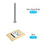 Hex Bolts 50Pcs (1/4-20x3"), 304 Stainless Steel UNC Fully Threaded Hex Head Screw Bolt Machine Screws