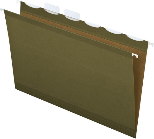 Pendaflex Ready-Tab Reinforced Hanging File Folders, Legal Size, 25/BX
