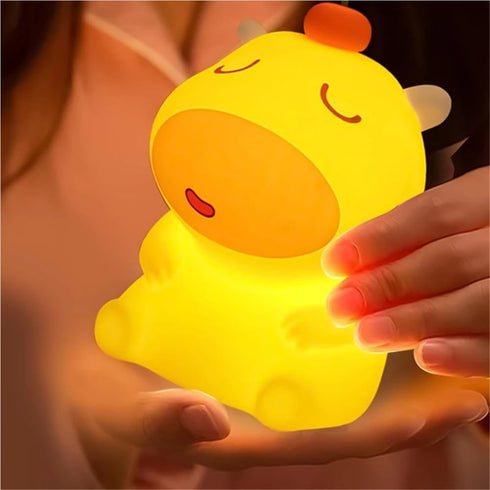 OFAPLFKUR Capybara Night Light - Silicone USB Cute Baby Nightlight,Nursery Decor for Home Bedroom Birthday Dorm Easter