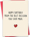 Hongshan Funny Birthday Card for Husband Wife, Humor Birthday Card Gift for