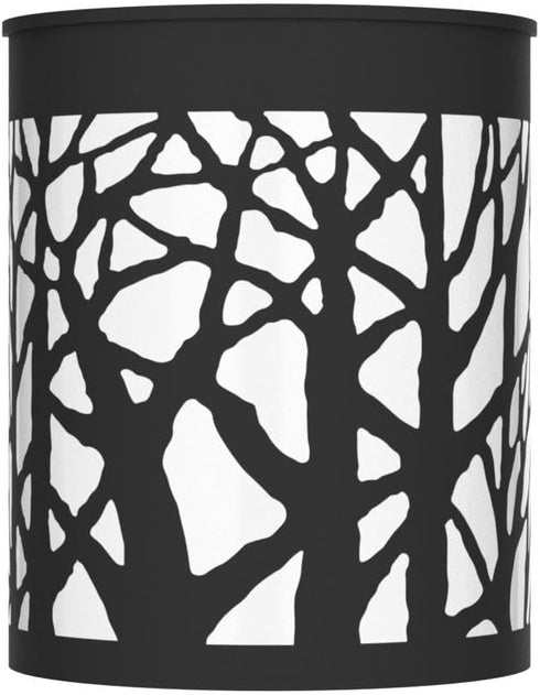 DenicMic (2 Pack) Solar Wall Lights Outdoor Wall Sconce Fence Lighting for Patio Front Door Yard Deck Stair Led Forest