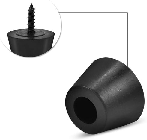Zerone Guitar Speaker Rubber Feet - 4 Pair/8 Pcs #5 30x20mm Anti-Vibration Pads with Screw for Guitar Amplifier