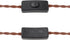 RTNLIT 11.8Ft Twisted Cloth Covered Lamp Cord, 18-Gauge Fabric Electrical Cord with Switch