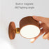 Generic Dimming Wooden Magnetic Wall Sconce,Wireless Led Wall Mounted Reading Lights USB Rechargeable Light Stepless