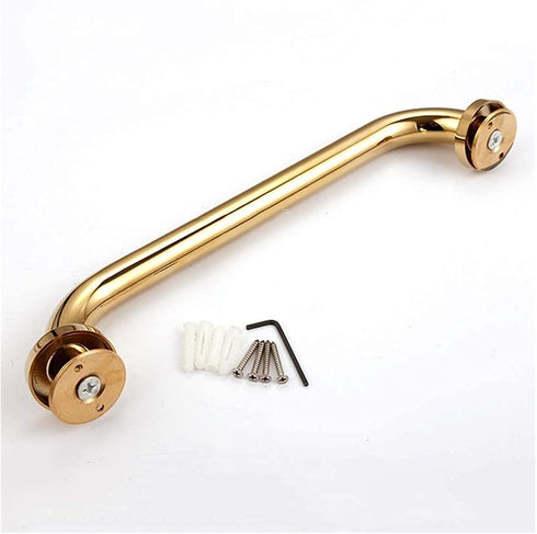 ALDEPO 42Cm) Grab Bars Brass Handicap for Shower, Anti-Slip Safety Support Rails for Bathtub Wall Mount Assist Handrail
