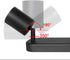 SGGSHENNAN 2 Gu10 (Black-2 Adjustable Spotlight Ceiling Light Fixture Light Track Lighting Indoor Directional Light