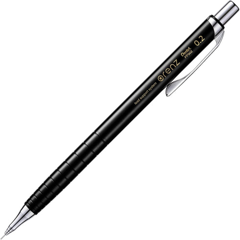 Pentel Mechanical Pencil Orenz - 0.2mm, Black Body (XPP502-A)