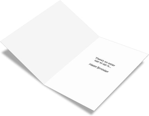 NobleWorks Humorous Birthday Greeting Card, 5 x 7 Inch Envelope (1 Card) Bday Other Way Around Tim Whyatt