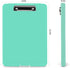 High Capacity Plastic Clipboard with Storage, Foldable Nursing Clipboard (9.5" x 13.5"), Lake Blue