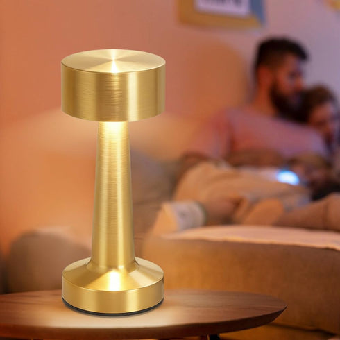 HPUFKOT 3-Levels Lamp,3 Portable LED Table Lamp, BrightnessMetal Desk Color Touch Control RechargeableLamp, Ideal