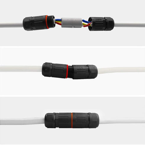10pcs IP68 Waterproof Electrical Junction Box, 3 Pin Connectors for Power Supply Network Communication Equipment