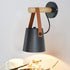 Wall Sconce Lighting Fixture, Industrial Wall Sconce Black Wall Sconce Light, Bedroom Bedside Wall lamp Brown Leather