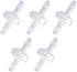 5 Pcs Check Valve Non Return Ozone Resistance PVDF, 1/4 Inch One-Way Check Valve for Fuel Gas