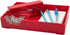 JAM Paper Stackable Half Desk Trays - Red, Office & Desk Supply Organizer, Sold Individually