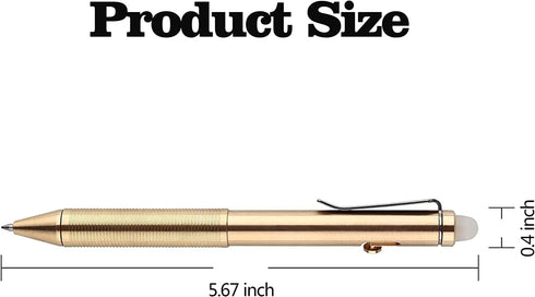 SMOOTHERPRO Erasable Solid Brass Bolt Action Pen Compatible with Pilot FriXion Refill Durable Pen Clip for EDC Pocket Business Collection Retro Black(EP02BK) by SMOOTHERPRO