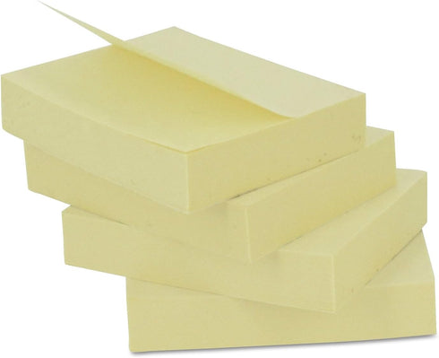 Universal 35662 Standard Self-Stick Notes, 1 3/8 x 1 7/8, Yellow, 12 100-Sheet/Pack