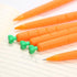 Sencoo 4 Pack Carrot Mechanical Pencil, Creative Student Stationery Gift for Children (0.7mm)