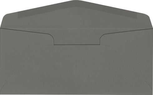 LUXPaper #10 Commercial Flap Business Envelopes | 4 1/8" x 9 1/2" | Smoke Gray | 80lb. Text | 50 Qty