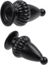1.81 Inch M10x 1MM 2 KUMGROT Lamp Shade Nut, Black Aluminum Alloy Lamp Finials, Hardware Accessory for Various Pendant