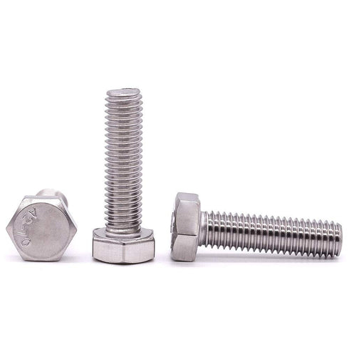 3/8-16 x 1 Hex Head Bolts Screws, 304 Stainless Steel 18-8, Fully Threaded, 10 PCS
