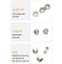 binifiMux 50pcs 1/4-20 Inch 304 1/4" Nylon Inserted Self Locking Nuts - Stainless Steel, Nylock Nuts for Furniture