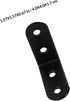 20pcs 40x40x2.0mm Luxshiny Thickened Black Stainless Steel Corner Braces Heavy Duty Corner Shelf Brackets Angle