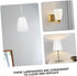 3Pcs 32MM VILLCASE White Plastic Lamp Shade for Floor Lamps Bell Shape Replacement Lampshade Home Decor Lighting