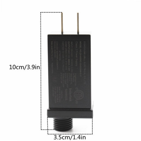 24V LED Transformer Class 2 Power Supply, Waterproof IP44 Low Voltage LED Driver for String Light, US CA Plug
