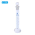 PATIKIL 25ml Graduated Cylinder, 3.3 Borosilicate Glass with Stopper, Clear, Blue Graduations for Lab Use