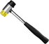 Rubber Mallet Hammer, Non-Marking Steel Pipe Mallet with Non-Slip Rubber Handle for DIY Projects, Crafts, Woodworking
