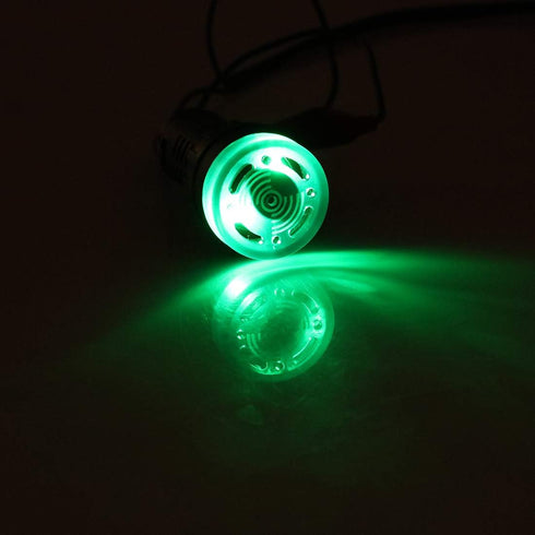 uxcell 3Pcs Green Indicator Light with Buzzer AC/DC 12V, 22mm Panel Mount Flashing Alarm for HVAC, DIY Projects