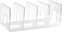Baoblaze Countertop Book Stand Acrylic Bookends Multifunction Bookshelf Dividers Purse Handbag Organizer for Study Room