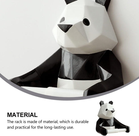 Stylish Panda Wall-Mounted Toilet Paper Holder for Your Bathroom