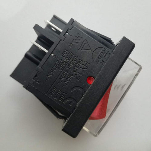 2Pcs KEDU HY12 4Pins Push Button Switch, AC 125/250/400V, Waterproof Rocker Switches for Electrical Appliances