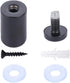 Osring 3/4 x 2 Inch Sign Standoff Mounting Hardware, Black Screw Standoffs for Acrylic Board, Glass Panel, 8 Pack