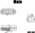 1Pair Magnetic Pogo Pin Connector, 2P/3P/4P/5P/6P/7P/8P/9P/10P/12Pin DC Power Male+Female Socket