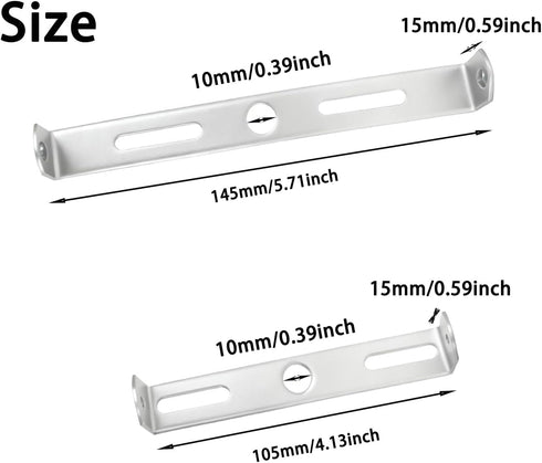 XFJYMXDM 4 4 Inch 6 Inch Pcs and Ceiling Pendant Light Crossbar Kit, Light Fixture Mounting Bracket Square Kit