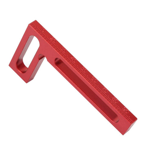 Rectangular 90 Degree Professional Positioning Ruler, Woodworking Clamping Square Measurement Layout Template Tool